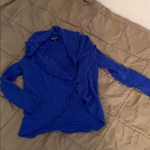 Jones New York Cobalt Blue Cardigan Sweater